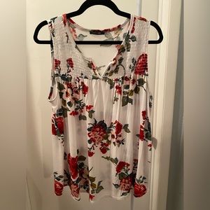 Papermoon  2x Sleeveless Suchi Smocked Yoke knit top